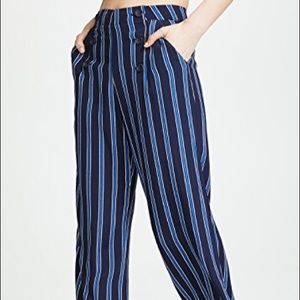 Cashmere and Cupcakes sailor wide leg pants, navy blue and white. Size 4.